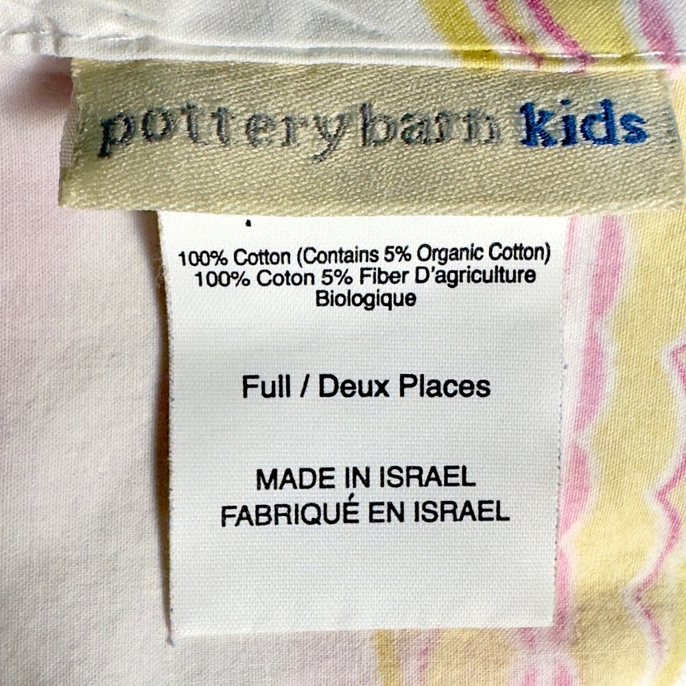 Pottery Barn Kids Full Sheet Set Pink Island Surf Ttopical Hibiscus & Surfboards - Picture 4 of 6